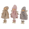 ANGE PELUCHE DEBOUT 28CM les 3P