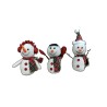BONHOMME DE NEIGE TISSU  2 lots de 3P