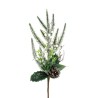 PIQUET DE NOEL "POMME DE PIN & BAIE GIVREE" les 12P