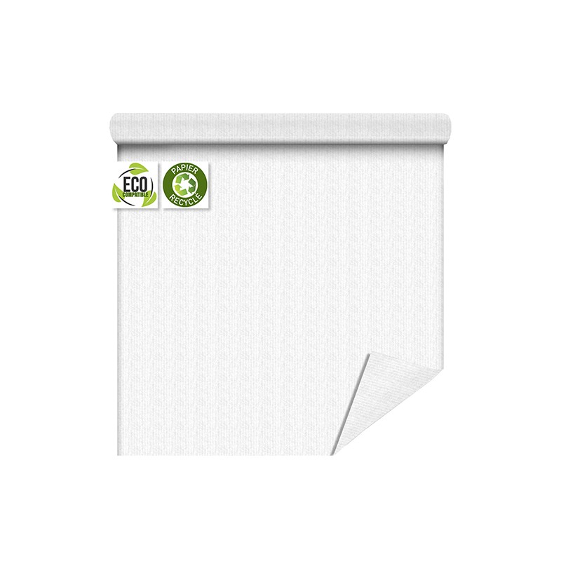 PAPIER KRAFT UNI fond blanc RECYCLE 80CM X 120M 60gr