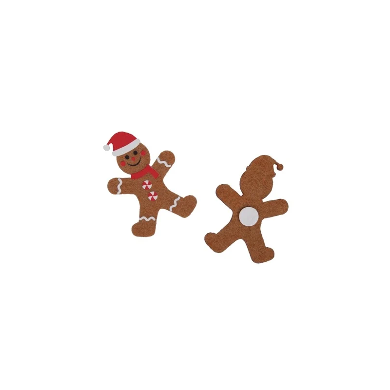 STICKERS NOEL PAIN D'EPICE a coller les 12P