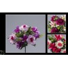 BOUQUET ROSE FLEURETTE 9 tiges H30CM les 12P