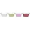 ZINC-JARDINIERE COULEUR+ANSE 26X12X11.5 les 8P