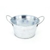 ZINC-BASSINE naturel 030 AVEC ANSE à la pièce