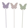 PAPILLON PIQUE BOIS O5CM  VIO/ROSE/VERT ASSORT/12P