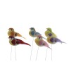 OISEAU Long.09.5CM aile+queue plume LES 12P