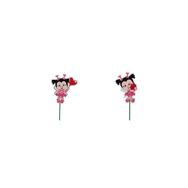 FILLETTE ROSE SUR PIQUE les 12P