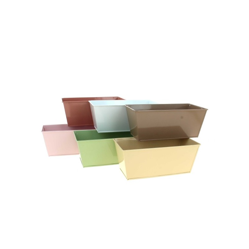 ZINC-JARDINIERE couleur 20x10.5 H8cm /1P