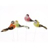 OISEAU Long.12CM aile+queue plume /12P