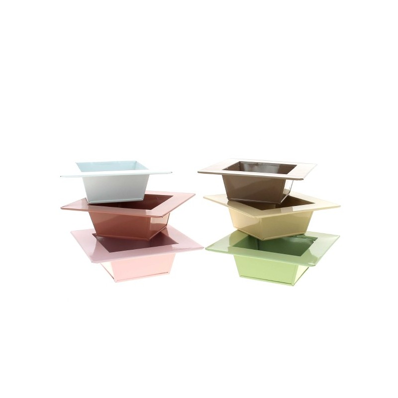 ZINC-COUPE+REBORD couleur 20x20 ext.29X29 /1P