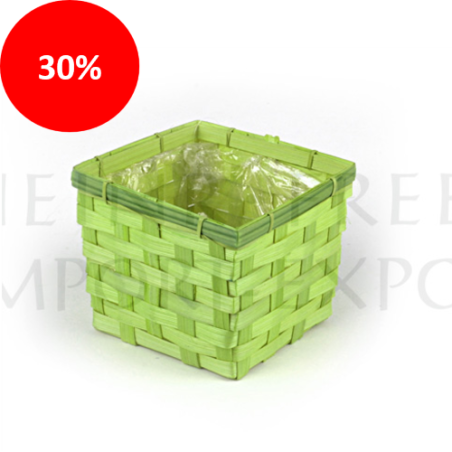 C.POT BAMBOU couleur 10.5X10.5 H08CM/8P