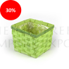 C.POT BAMBOU couleur 10.5X10.5 H08CM/8P