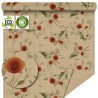 PAPIER KRAFT IMPRIME fond brun 80cm x 50M