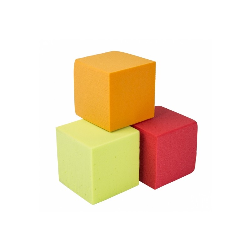 MOUSSE COULEUR OASIS CUBE 10cm/ 3p