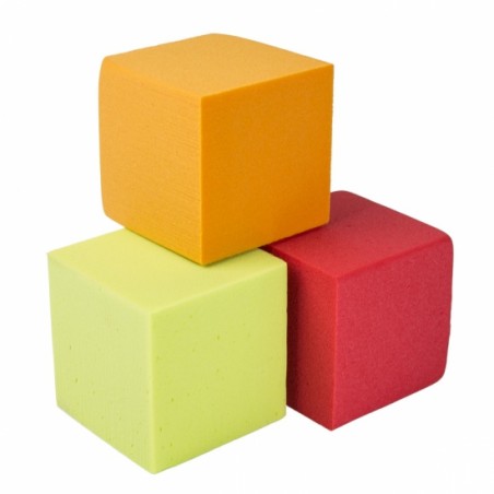 MOUSSE COULEUR OASIS CUBE 10cm/ 3p