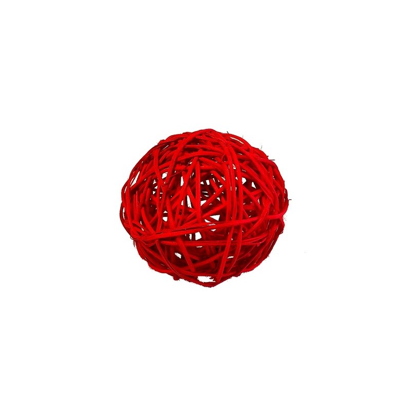 BOULE ROTIN couleur Diam.08CM SAC les 8P