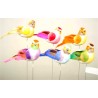 OISEAU Long.06CM aile+queue plume 12P