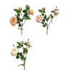 FLEUR ROSE ITALIAN 3 fleurs 61CM /1P