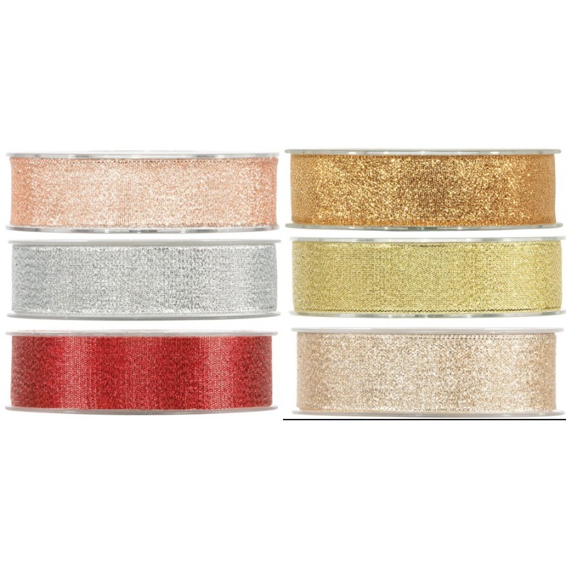 RUBAN FANTAISIE 25MM X 30M "shine"