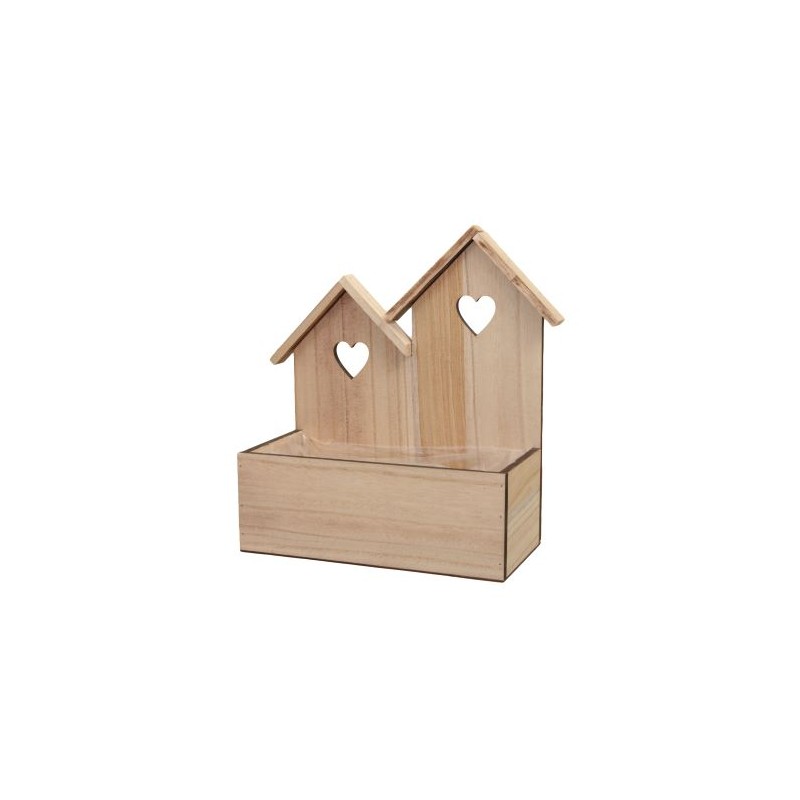 CABANE BOIS 24X12 H28CM la pièce