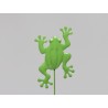 GRENOUILLE METAL VERTE 10CM PIQUE /16