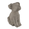 CHIEN CIMENT GRIS H16CM à la pièce