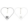 COEUR EN FER SUPPORT avec VERRE 028CM la pièce