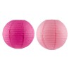 LAMPION EN PAPIER+ACCROCHE EN METAL GM les 4P
