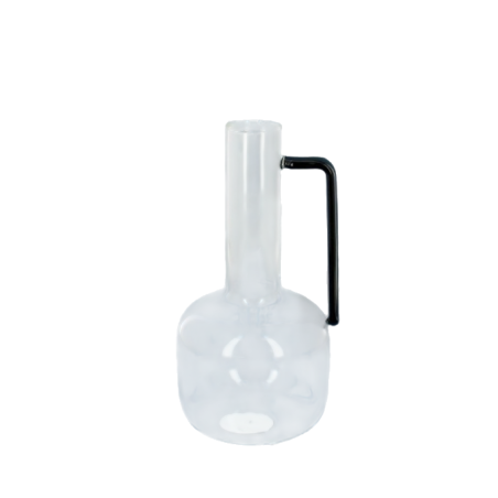 VERRE CARAFE+POIGNEE NOIR 010 H20CM pièce