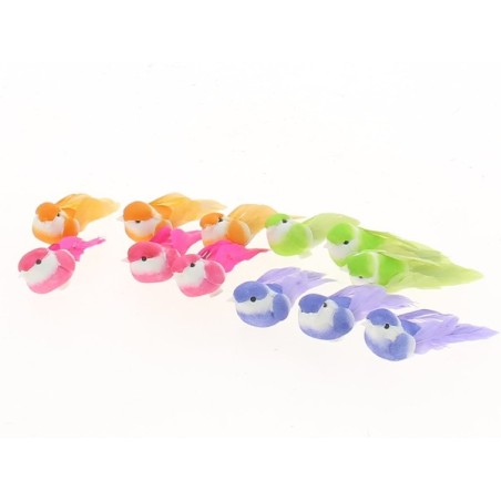 OISEAU AUTOCOLLANT Ass.6P les 12P