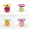 VERRE BOUTEILLE FLEUR 09.6 H10CM les 12P