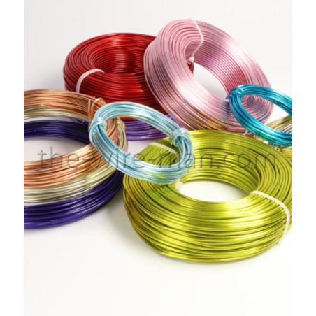 FIL ALU LAQUE couleur 2mm x 60M / 500gr