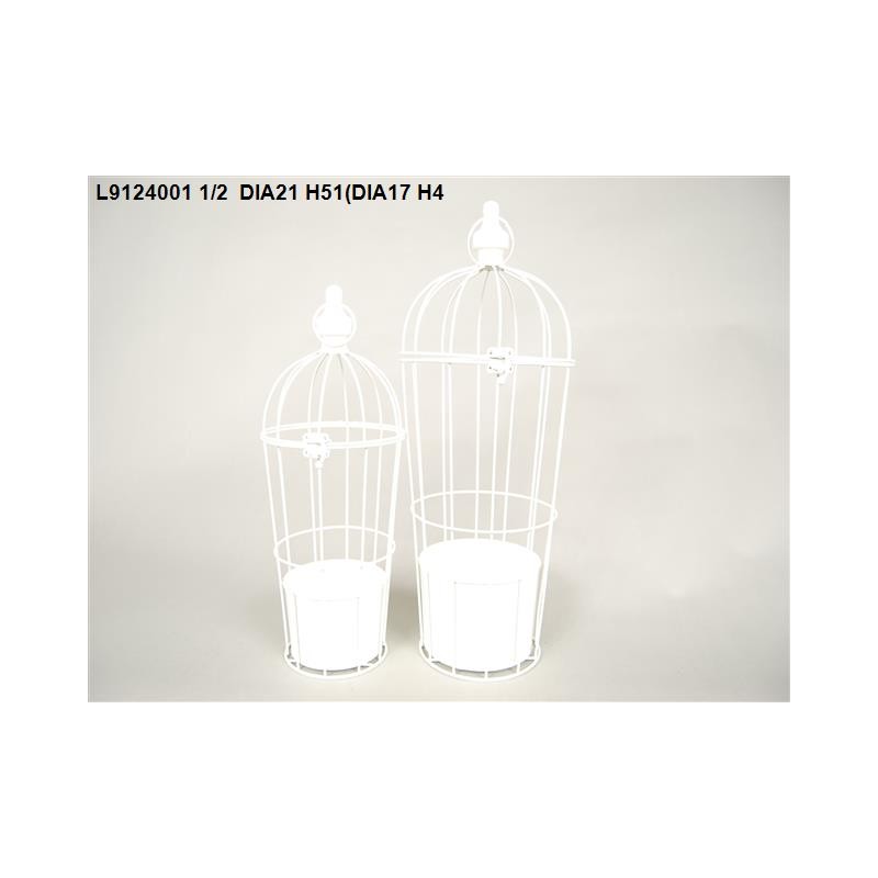 CAGE BLANCHE VIELLIE SET 2P