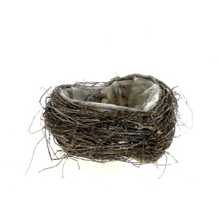 COEUR OSIER GRIS 23CM H09CM à la pièce