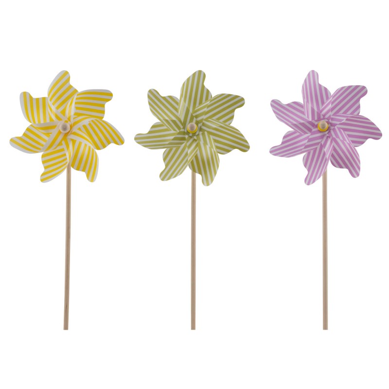 MOULIN A VENT PLASTIQUE ASSORT O7CM /12P