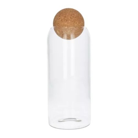 VERRE TERRARIUM BOUCHON BOULE 08.5 H19CM /6P