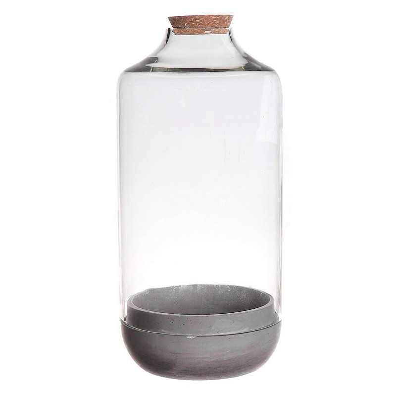VERRE BOUGEOIR + BETON Ø17 H35 /6P