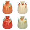 VASE BOUTEILLE OISEAU Ø14 H16 ASS. /4P