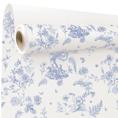 PAPIER KRAFT IMPRIME fond brun 80 cm x 40M