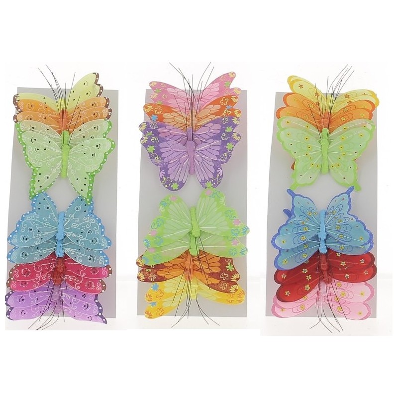 PAPILLON Diam.10CM BOITE 12P