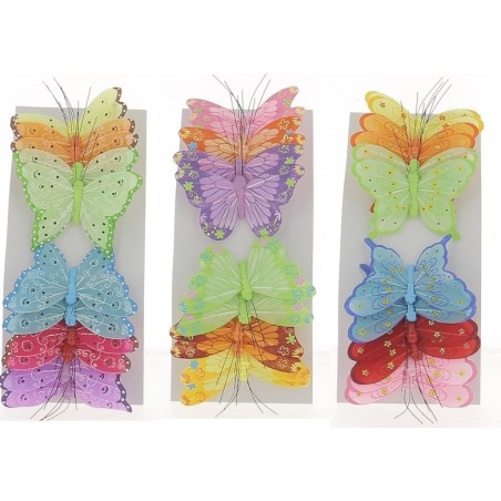 PAPILLON Diam.10CM BOITE 12P