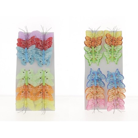 PAPILLON Diam.05.5CM boite 12P