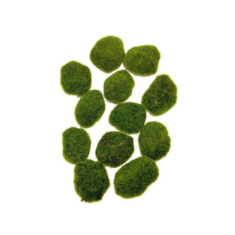BOULE DE MOUSSE VERTE 9CM SAC 12 PIECES