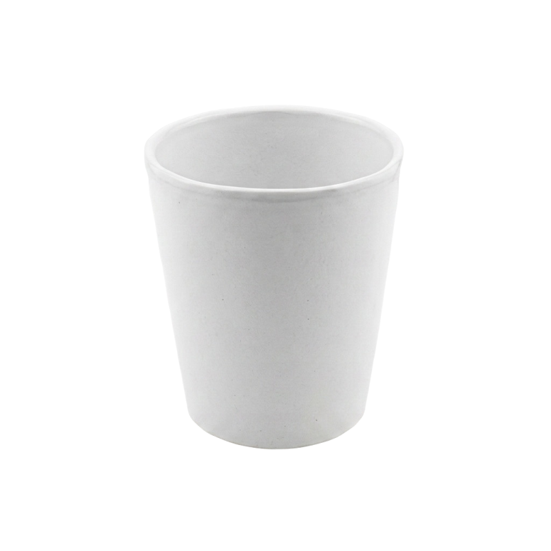 C.POT BLANC 013.5 H15.5CM les 9P