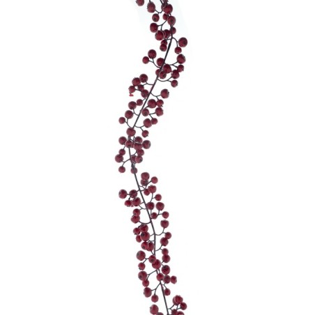 GUIRLANDE DE BAIE ROUGE 160CM 