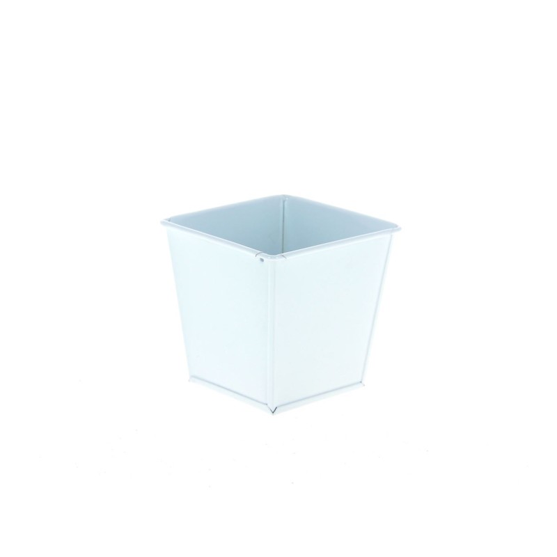 ZINC-POT CARRE BLANC 8x8 /1P