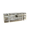 COFFRE BOIS GRIS BLANCHI 32x9x7.5 /1P