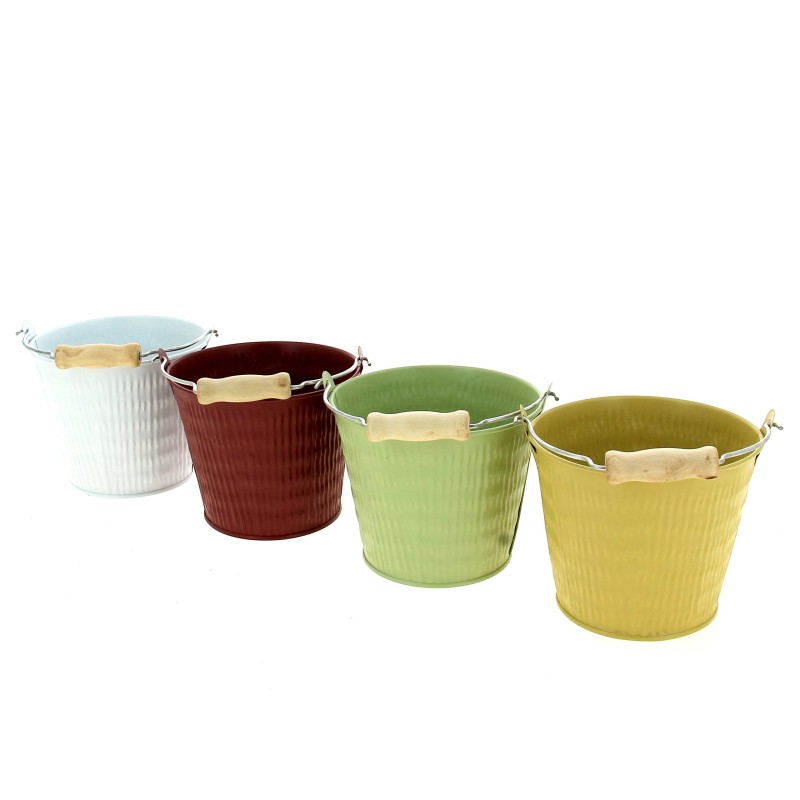 ZINC-SEAU COULEUR STRIEE Ø11.5 /1P