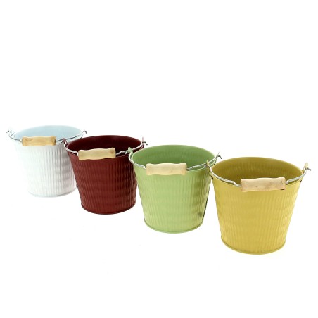 ZINC-SEAU COULEUR STRIEE Ø11.5 /1P