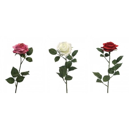FLEUR ROSE DE DIJON 64CM à la pièce
